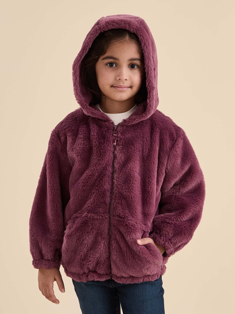 Faux Fur Hooded Jacket