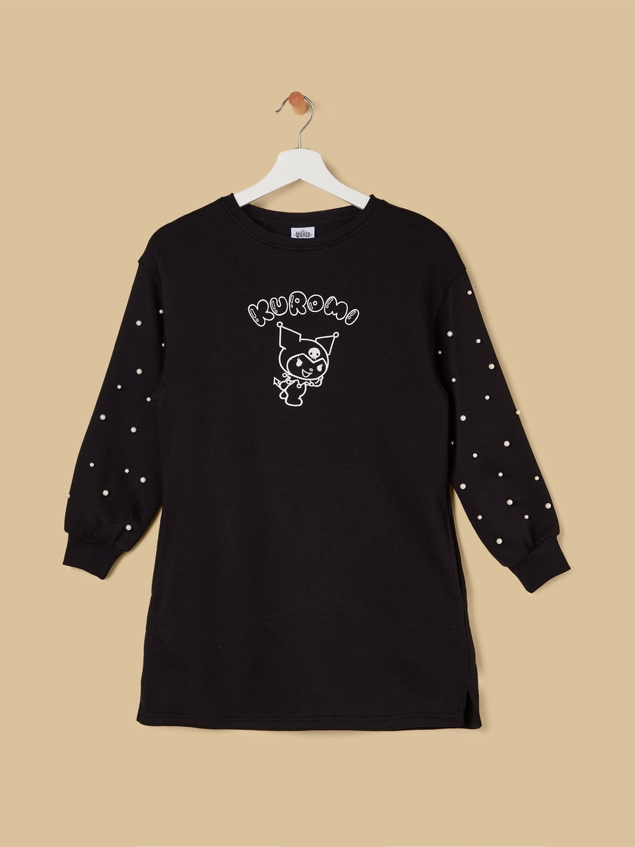 Kuromi Pearl Embellished Dress