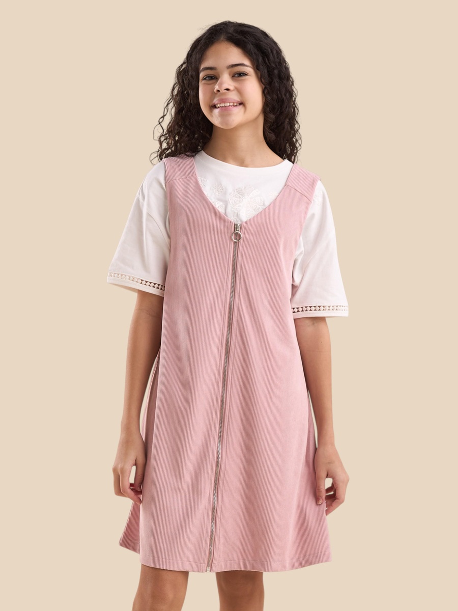 Corduroy Pinafore Dress