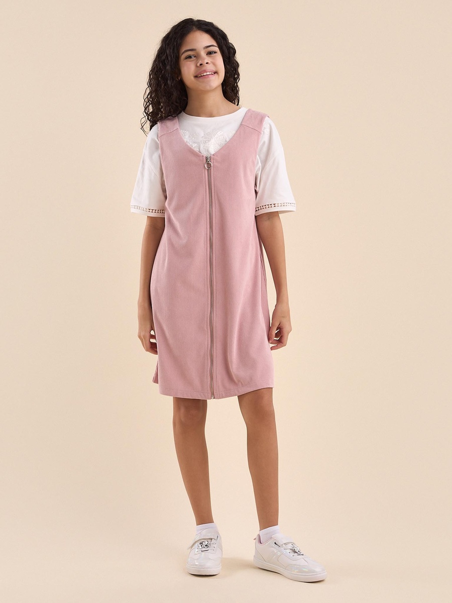 Corduroy Pinafore Dress