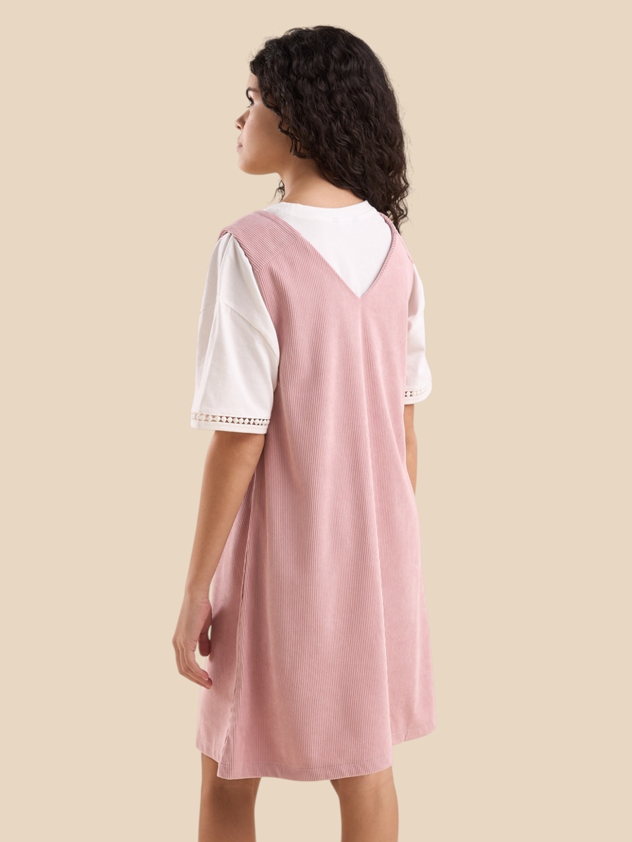 Corduroy Pinafore Dress