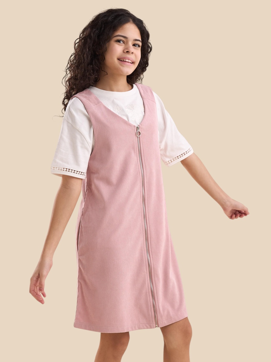 Corduroy Pinafore Dress