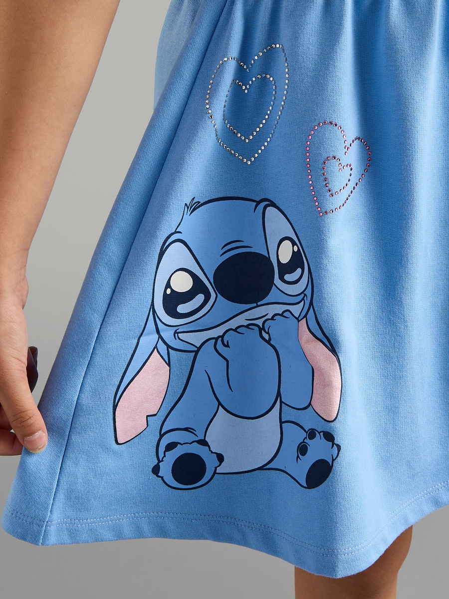 Stitch and Angel Print Cotton Dress