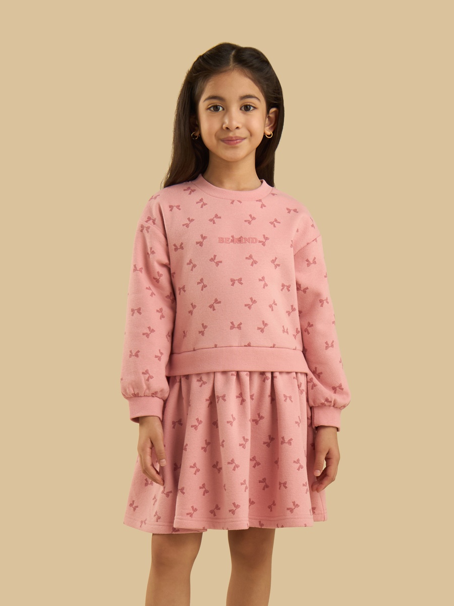 Bow Print Dress