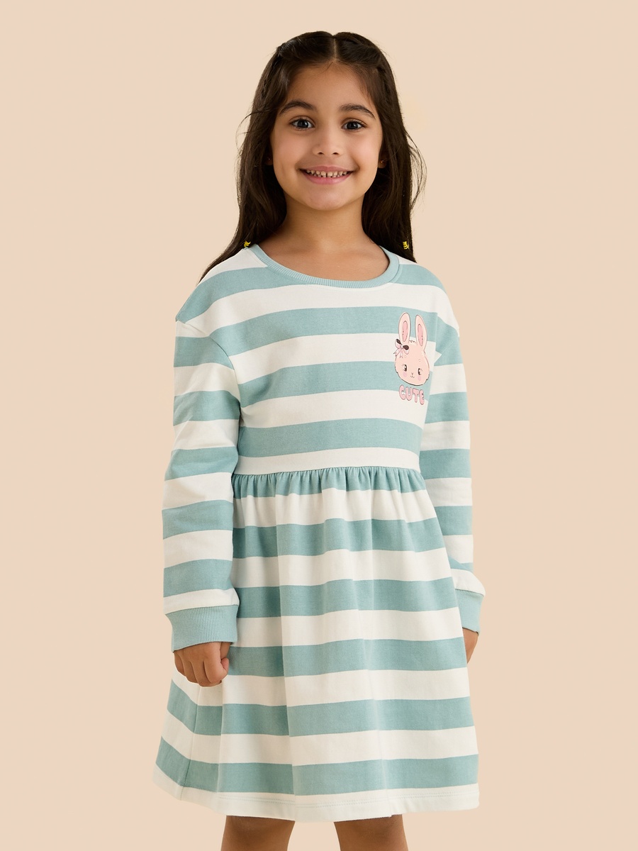 Striped Cotton Sweat Dress