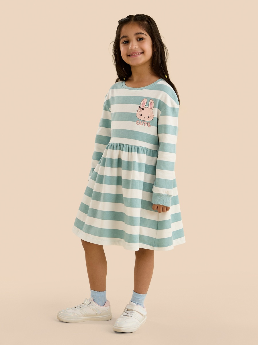 Striped Cotton Sweat Dress