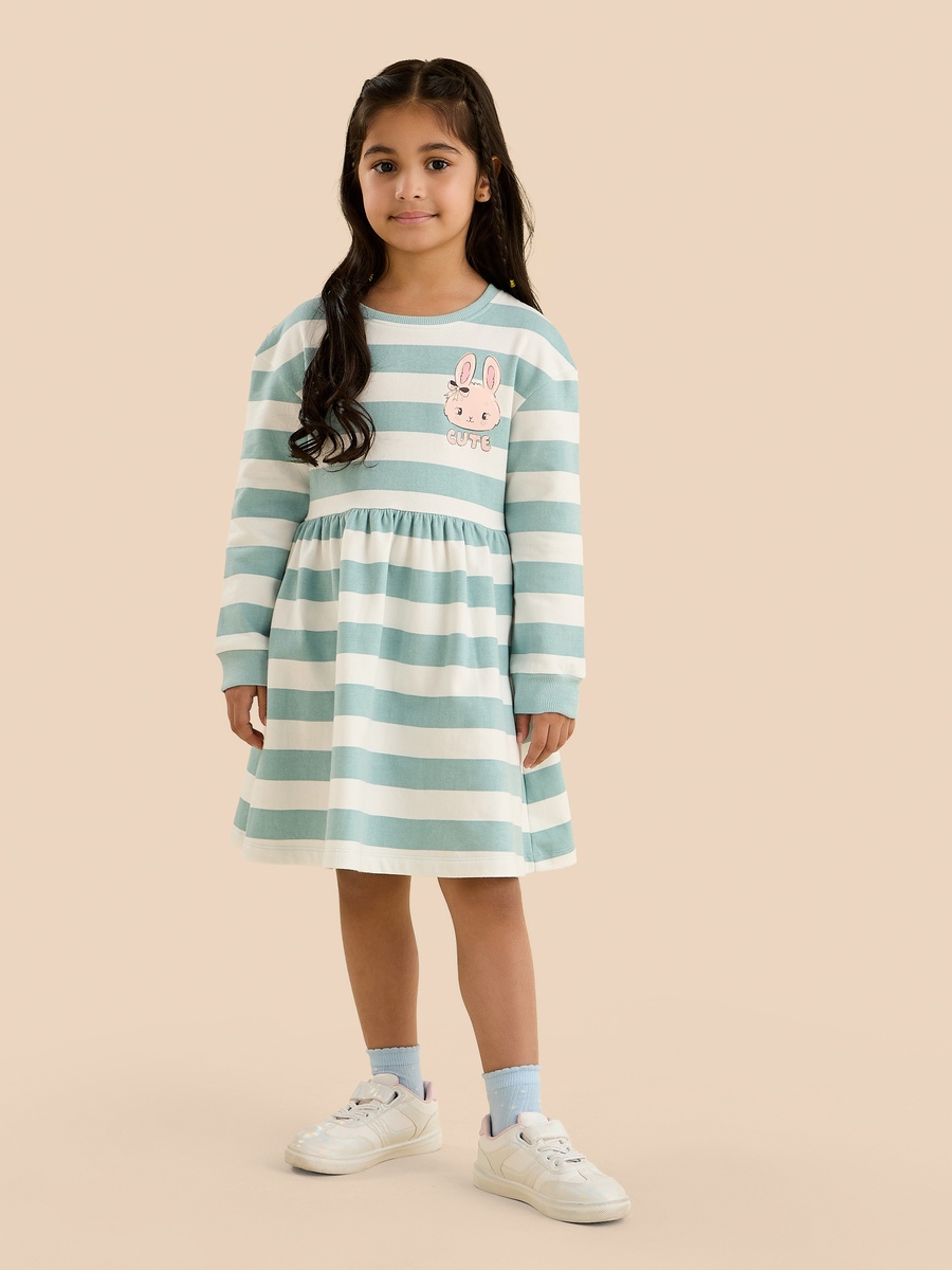 Striped Cotton Sweat Dress