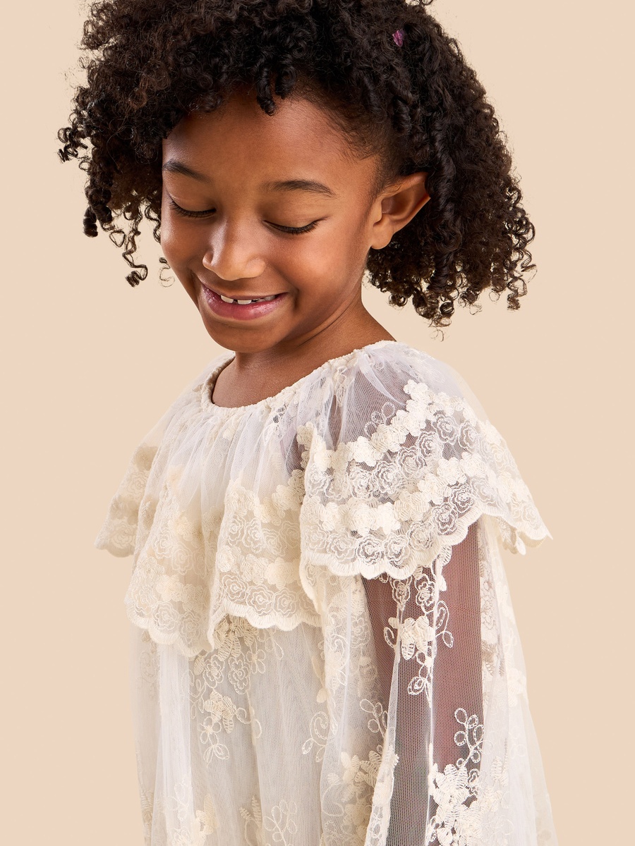 Lace Ruffled Dress