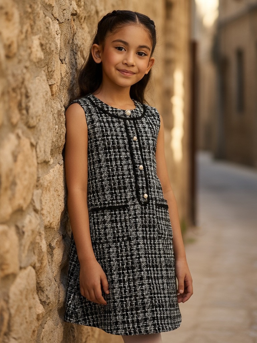 Tweed Pinnafore Dress