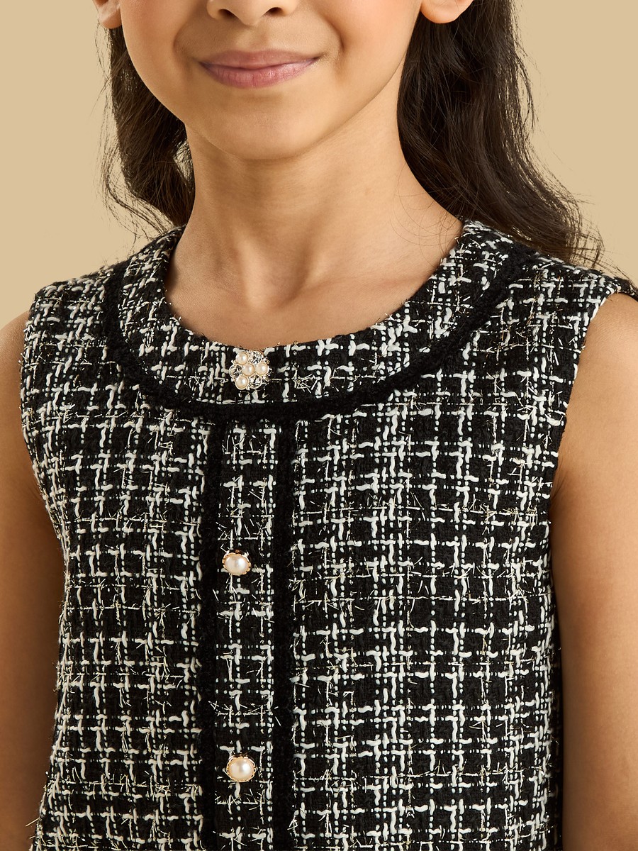 Tweed Pinnafore Dress