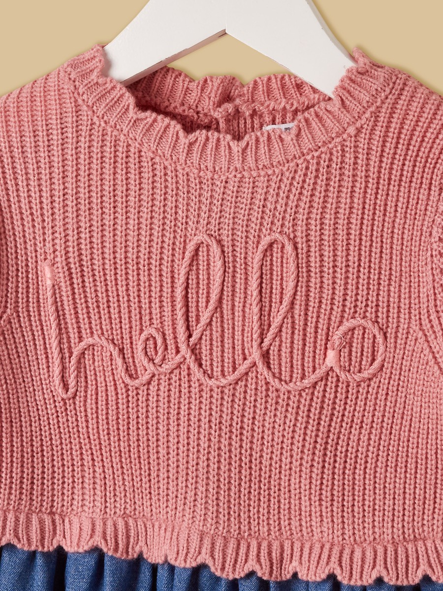 Textured Sweater Dress