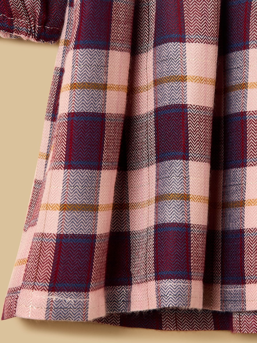 Checked Dress with Shrug