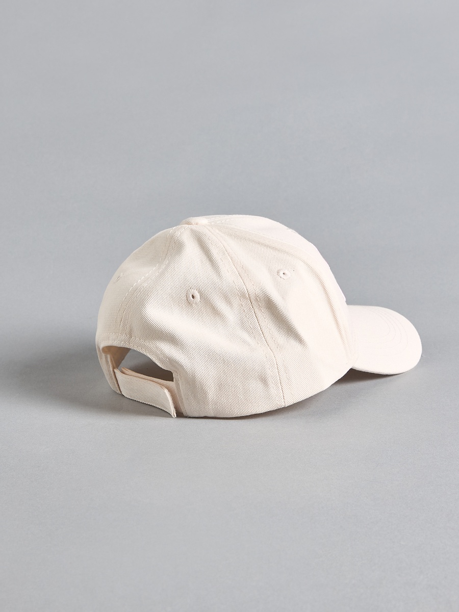 Bow Embroidered Cap with Hook and Loop Strap Closure