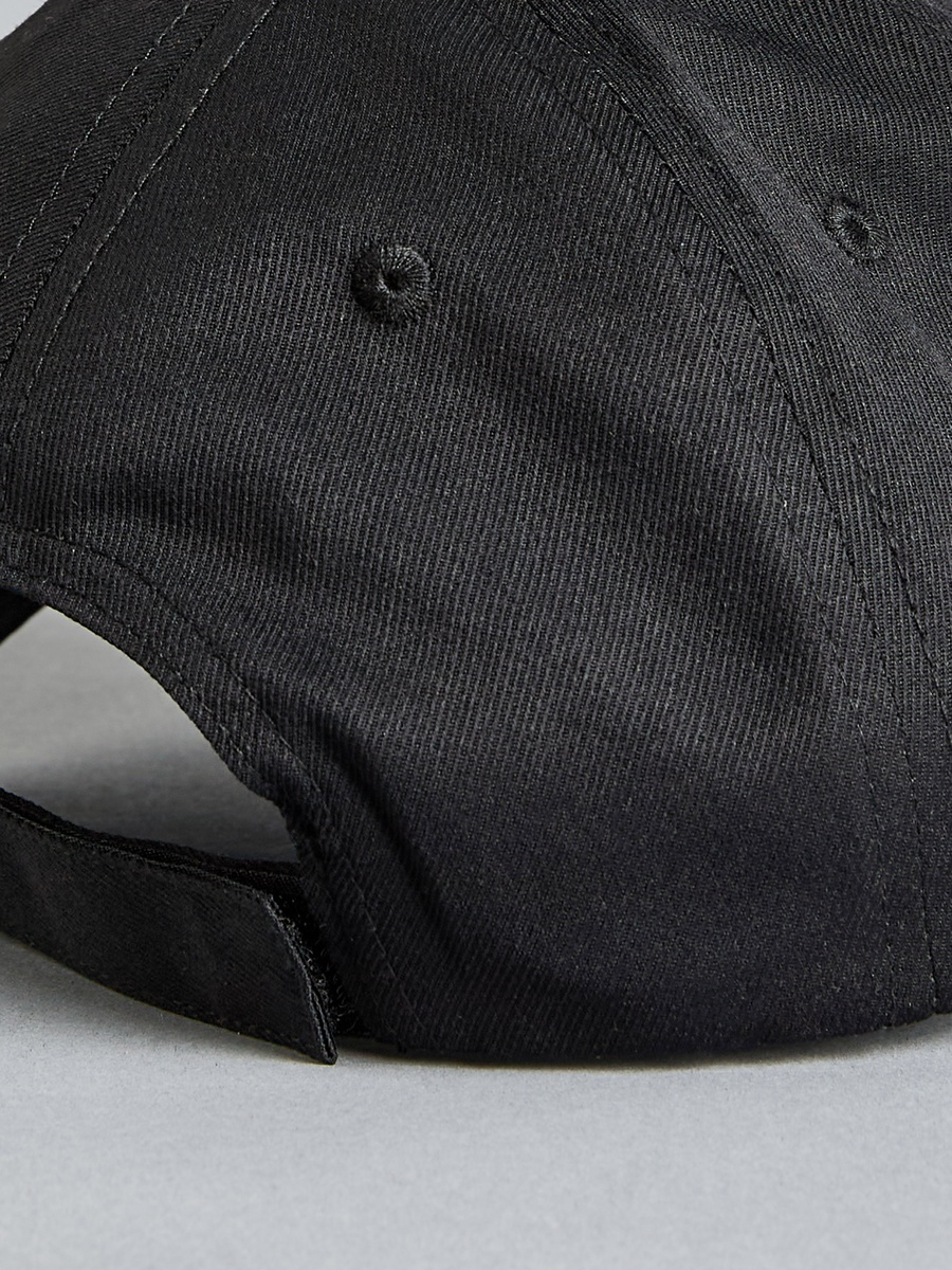 Plain Cap with Hook and Loop Strap Closure