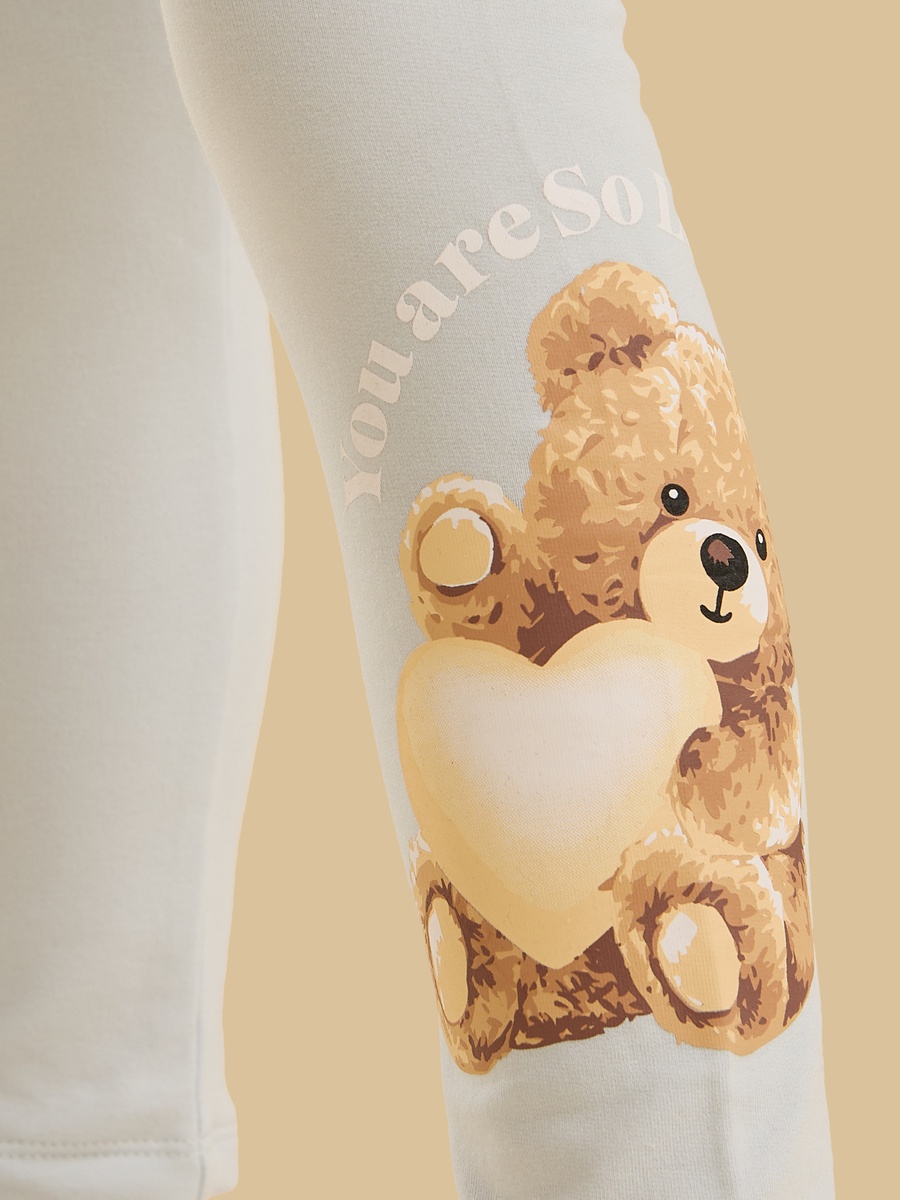 Brushed Teddy Graphic Leggings
