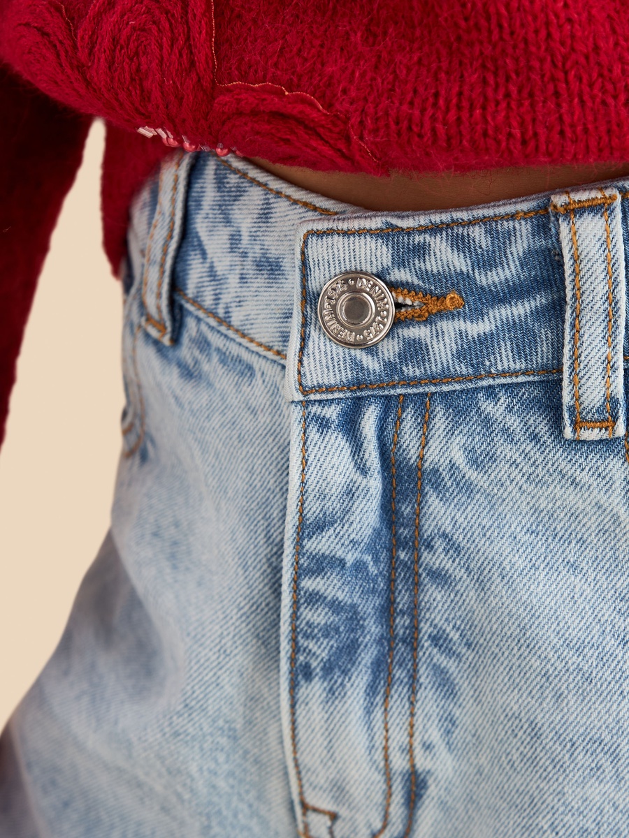 Embellished Wide Leg Jeans