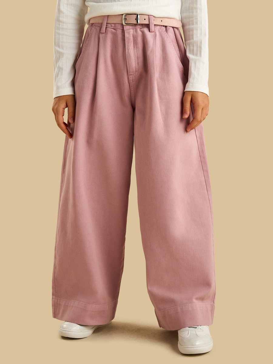 Wide Leg Cotton Jeans