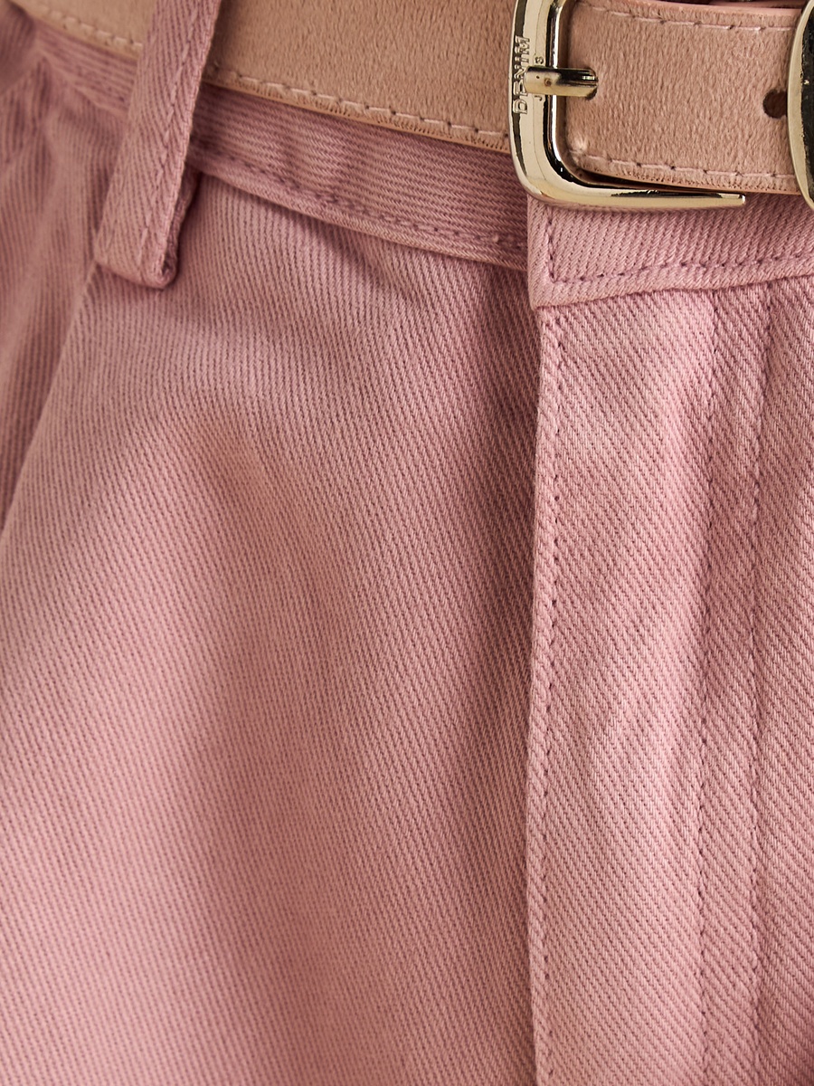 Wide Leg Cotton Jeans