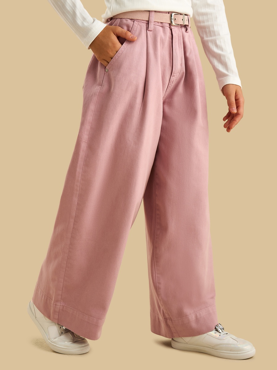 Wide Leg Cotton Jeans