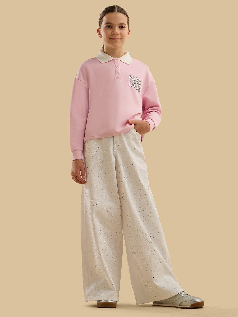 Embellished Wide Leg Jeans