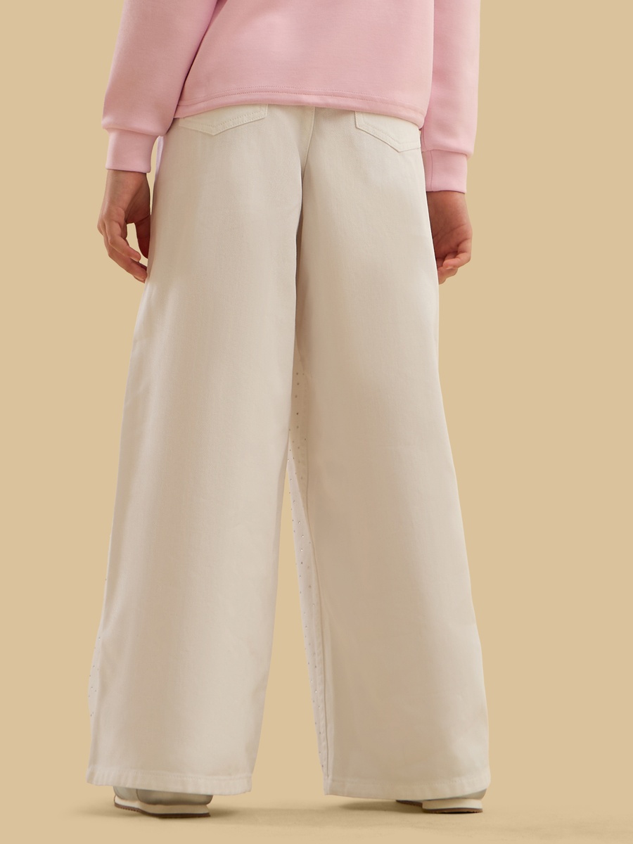 Embellished Wide Leg Jeans