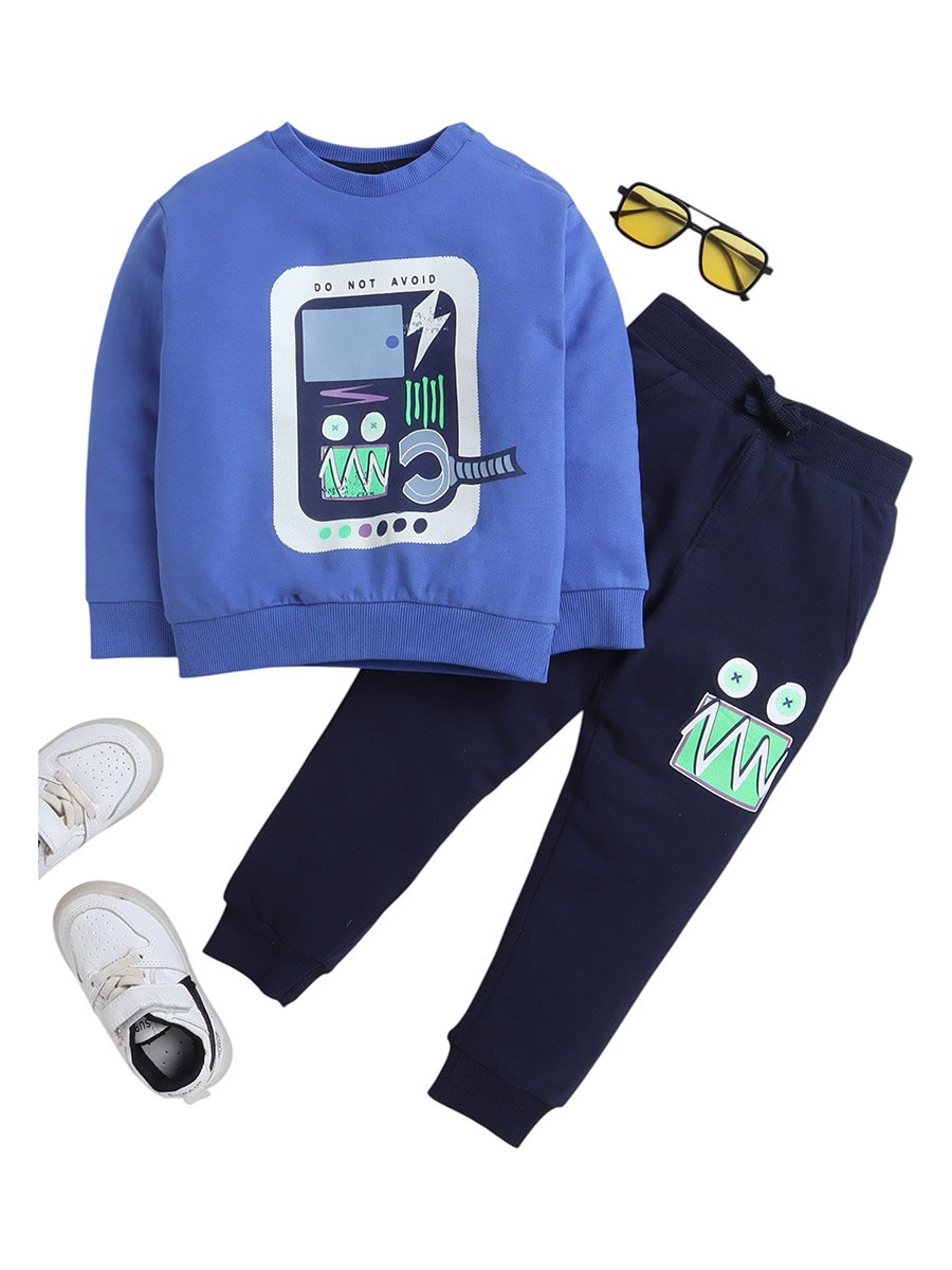 Boys Cotton Sweatshirt and Joggers Set