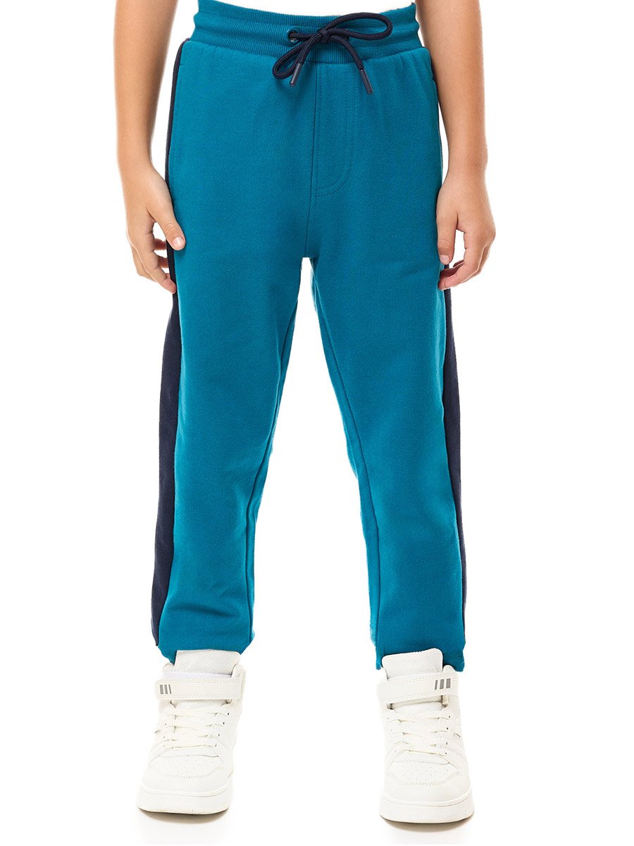 Boys Multi Color Block Hoodie and Joggers Set