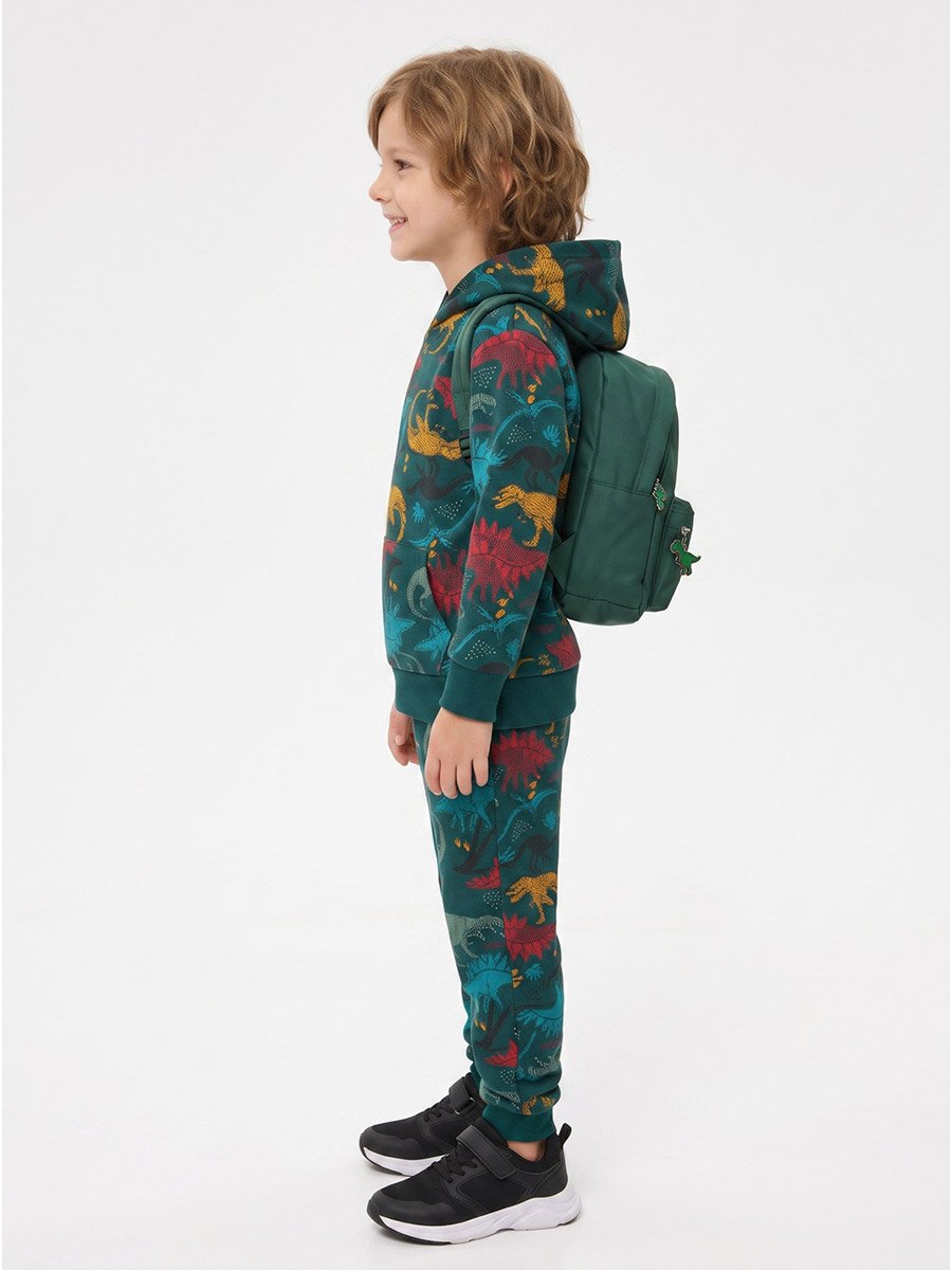 Boys Green Dinosaur Hoodie and Joggers Set
