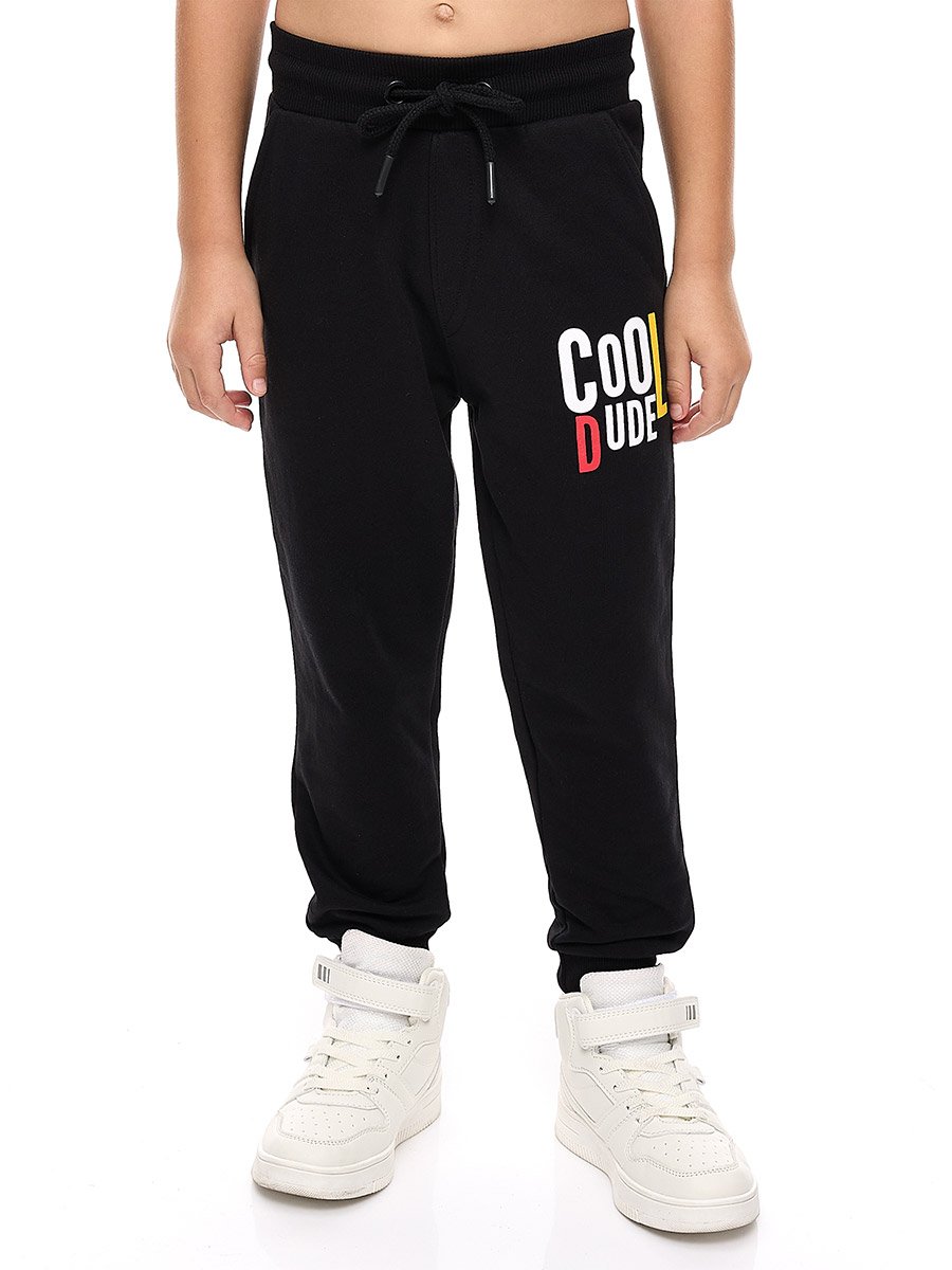 Boys Black Graphic Sweatshirt and Joggers Set