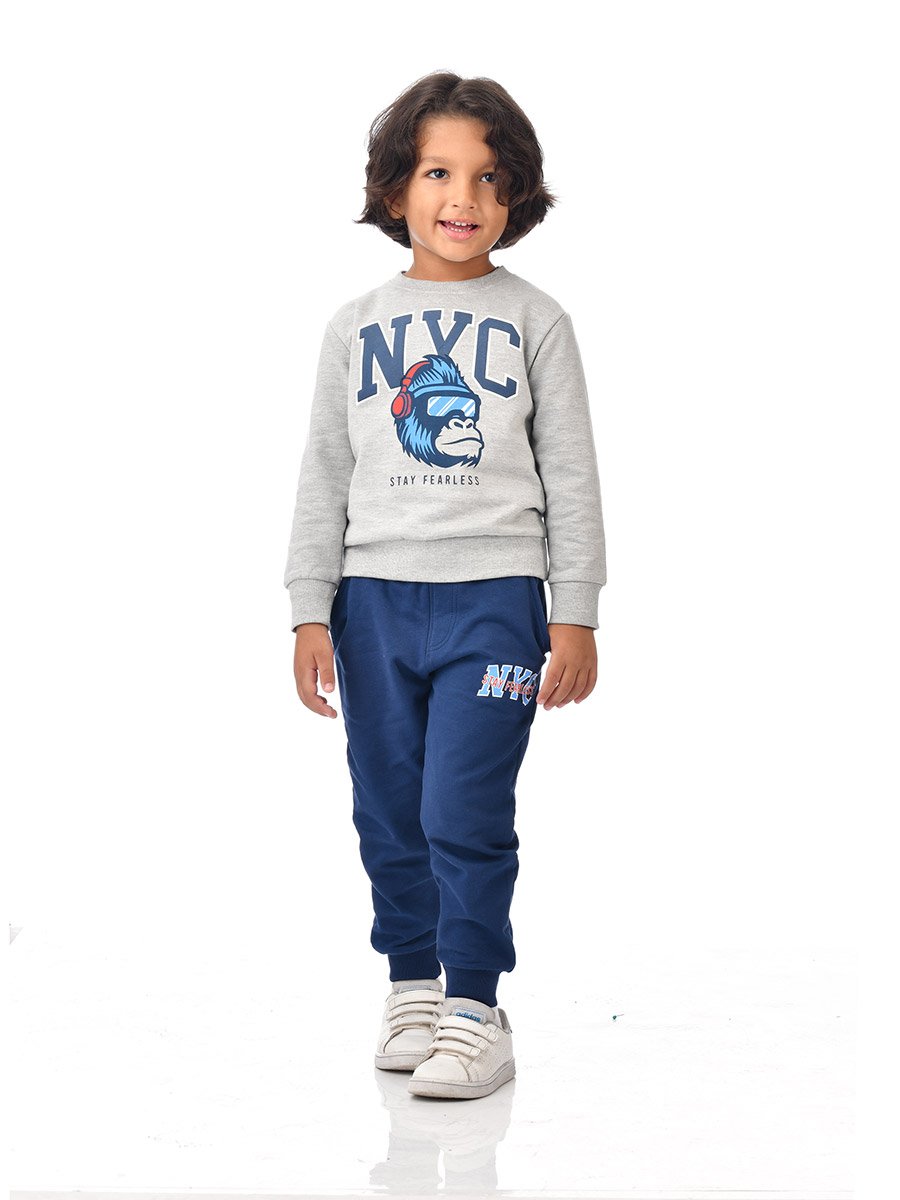 Boys NYC Graphic Sweatshirt and Joggers Set