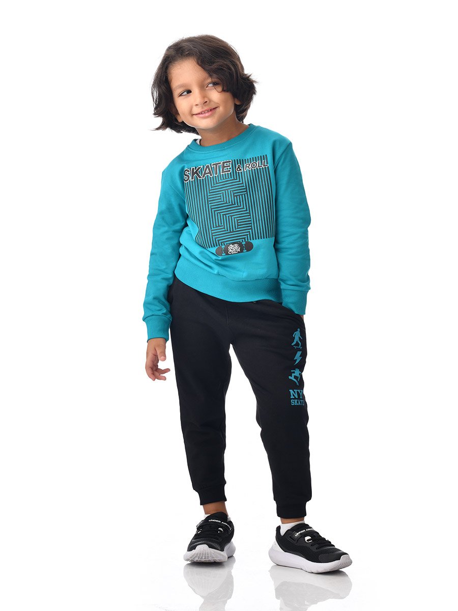 Boys Graphic Print Sweatshirt and Joggers Set
