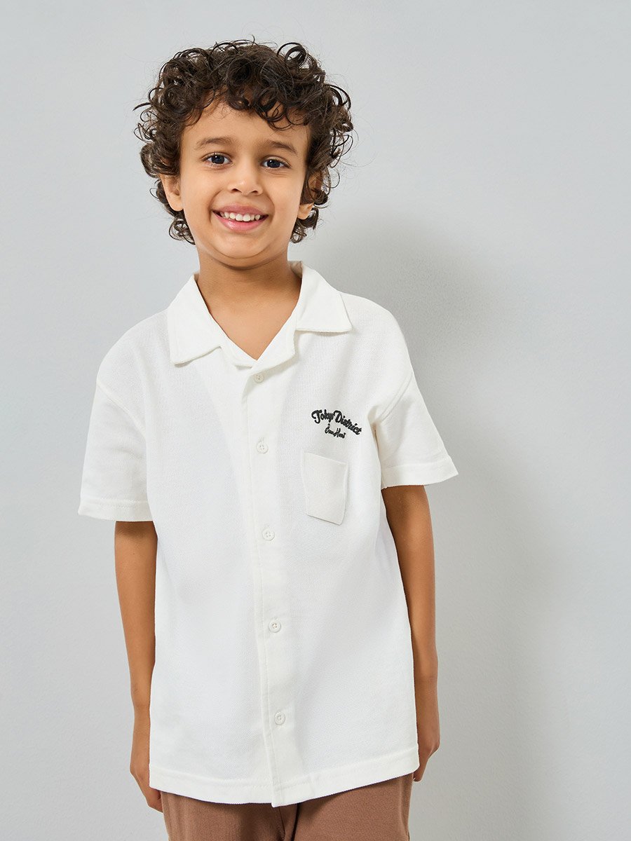 Toddler Boy Jersey shirt with front and back graphic with Shorts