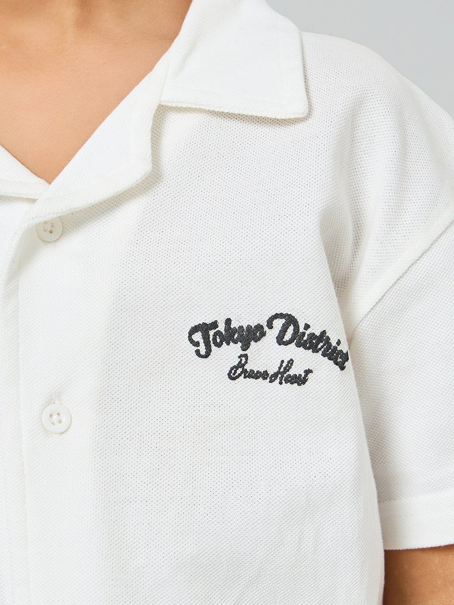 Toddler Boy Jersey shirt with front and back graphic with Shorts