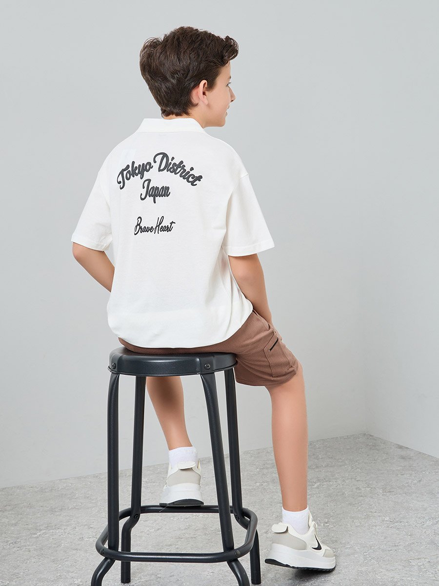 Boys Jersey Graphic Print T-Shirt and Shorts Set