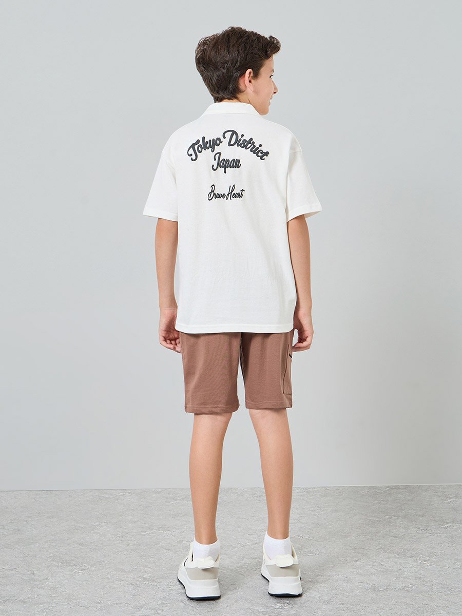Boys Jersey Graphic Print T-Shirt and Shorts Set