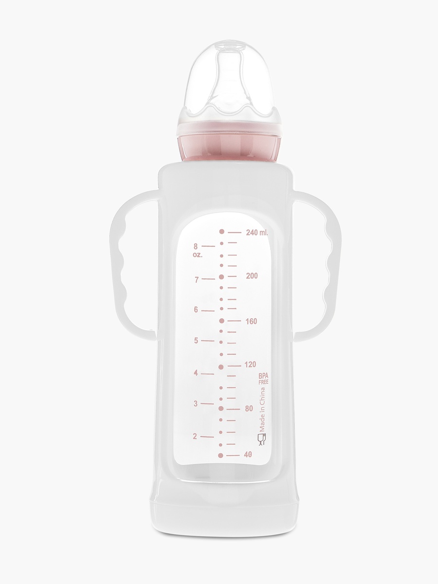 Printed Glass Feeding Bottle - 240 ml