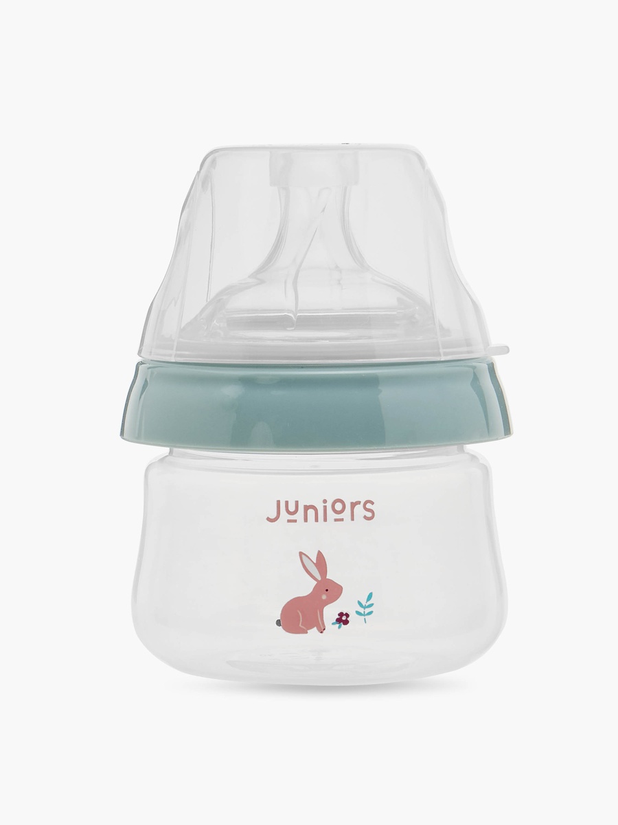 Just Like Nature 90 ml 2-Piece Feeding Bottle Set with Anti-Colic Teat - Grey