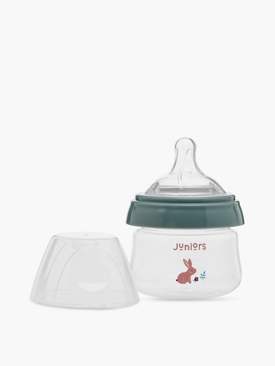 Just Like Nature 90 ml 2-Piece Feeding Bottle Set with Anti-Colic Teat - Grey