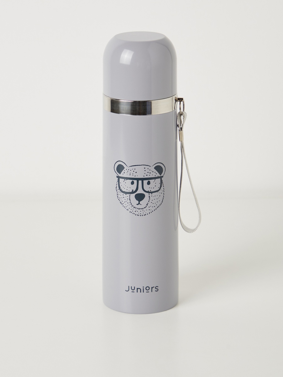 Bear Print Thermos Flask with Screw Cap - 500 ml