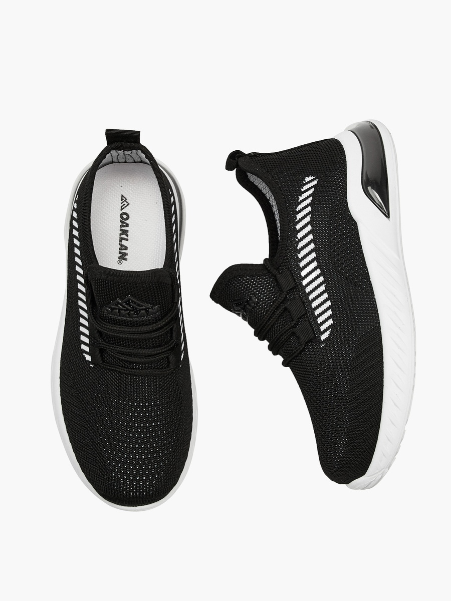 Textured Lace-Up Sports Shoes