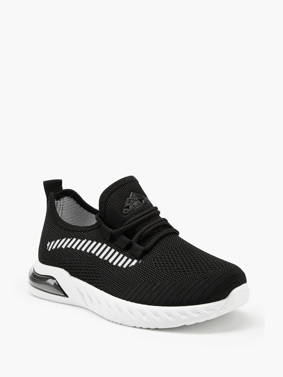 Textured Lace-Up Sports Shoes