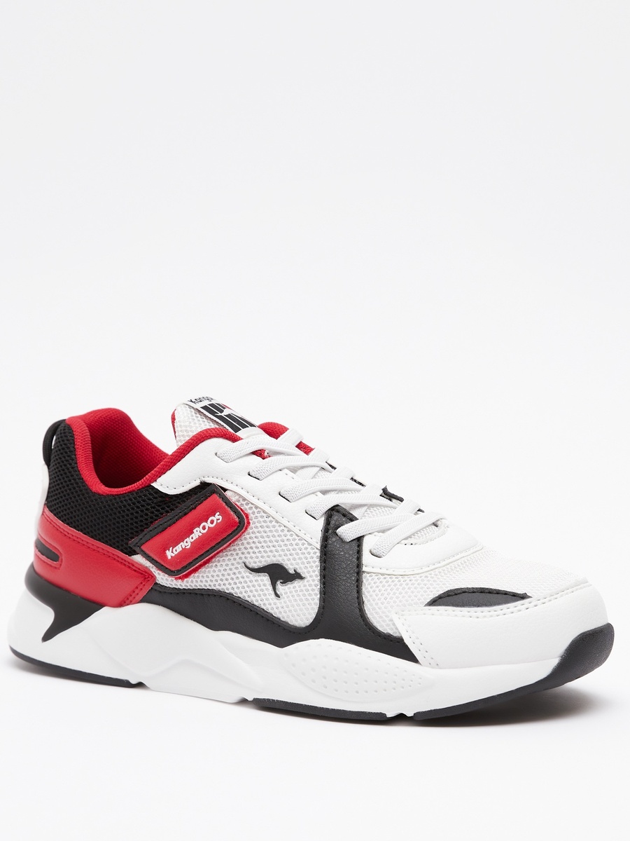 Panelled Sneakers with Hook and Loop Closure - RAVE 1
