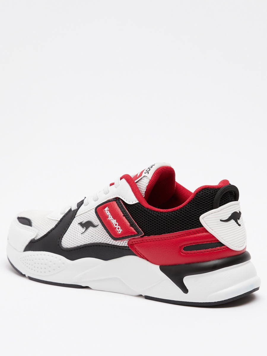 Panelled Sneakers with Hook and Loop Closure - RAVE 1
