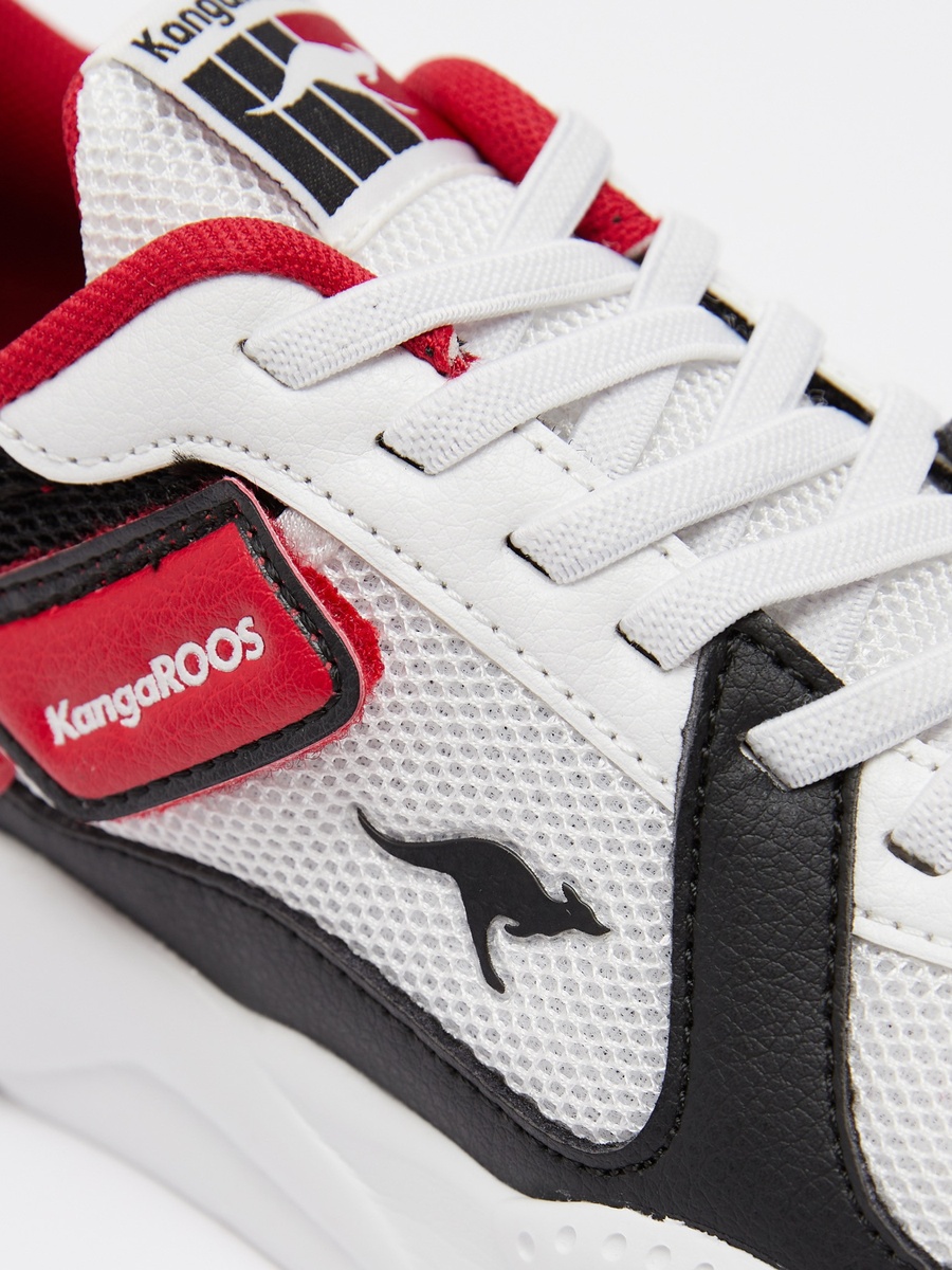 Panelled Sneakers with Hook and Loop Closure - RAVE 1