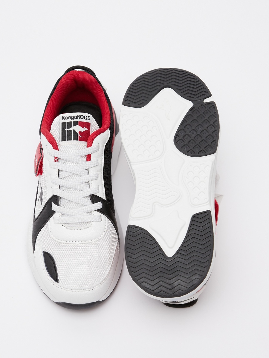 Panelled Sneakers with Hook and Loop Closure - RAVE 1