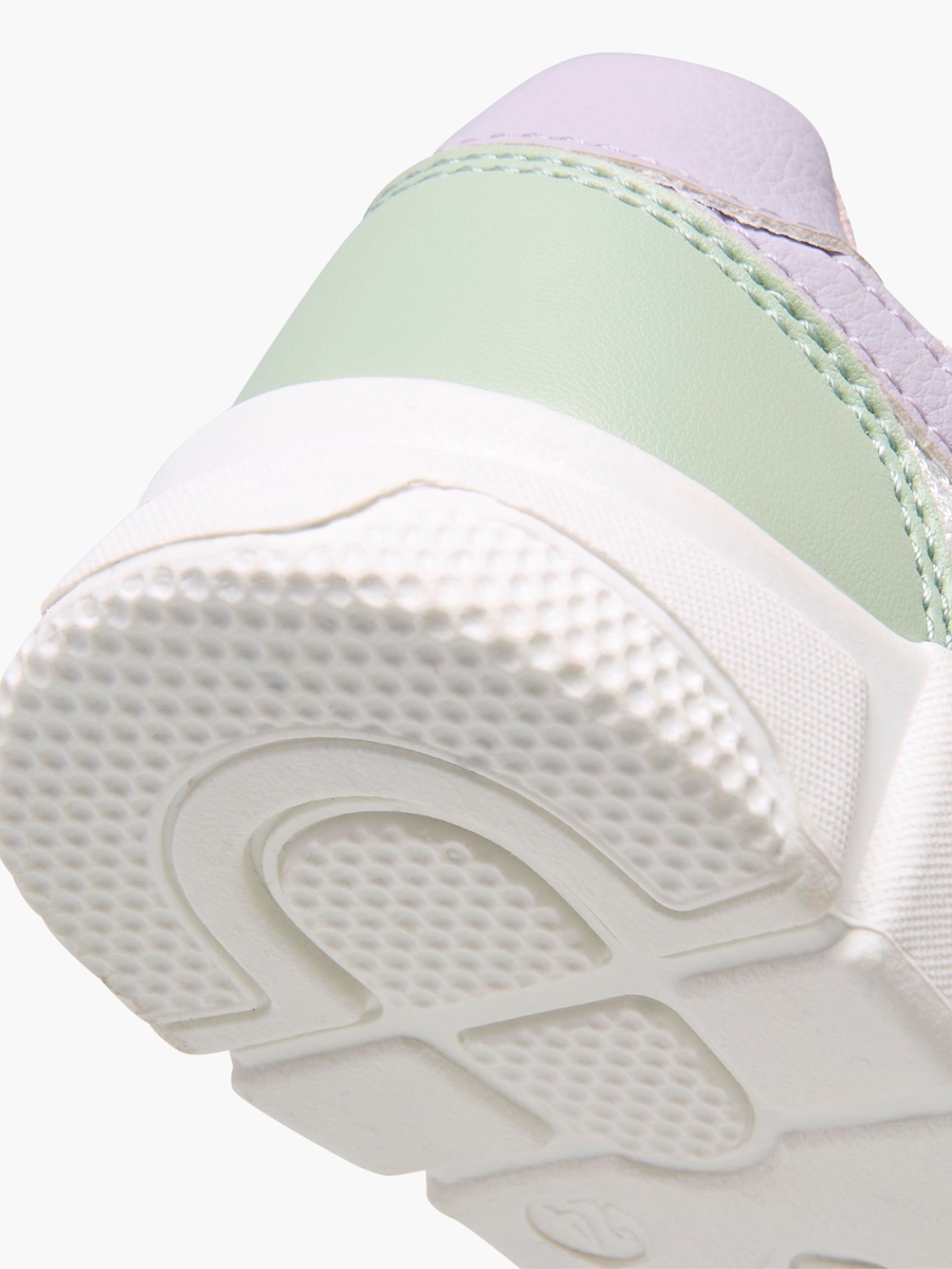 Panelled Sneakers with Hook and Loop Closure