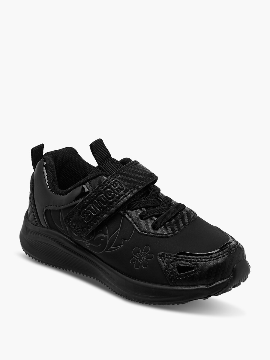 Stitch Print Sneakers with Hook and Loop Closure