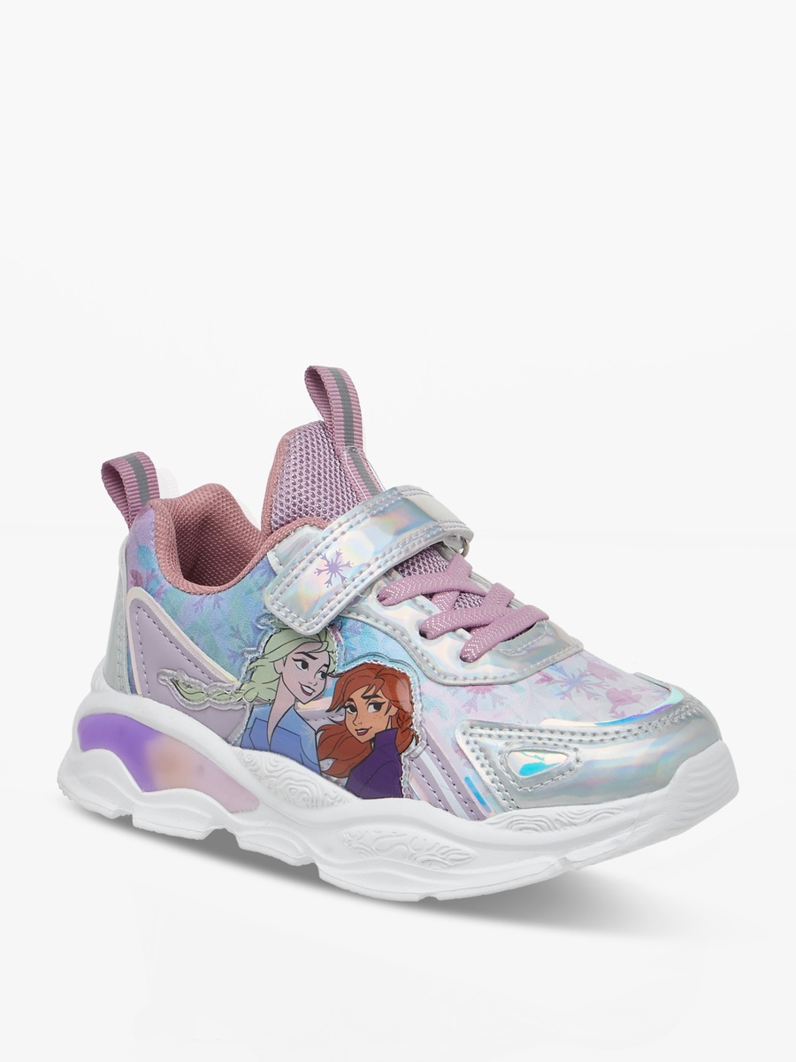 Frozen Print Sneakers with Hook and Loop Closure