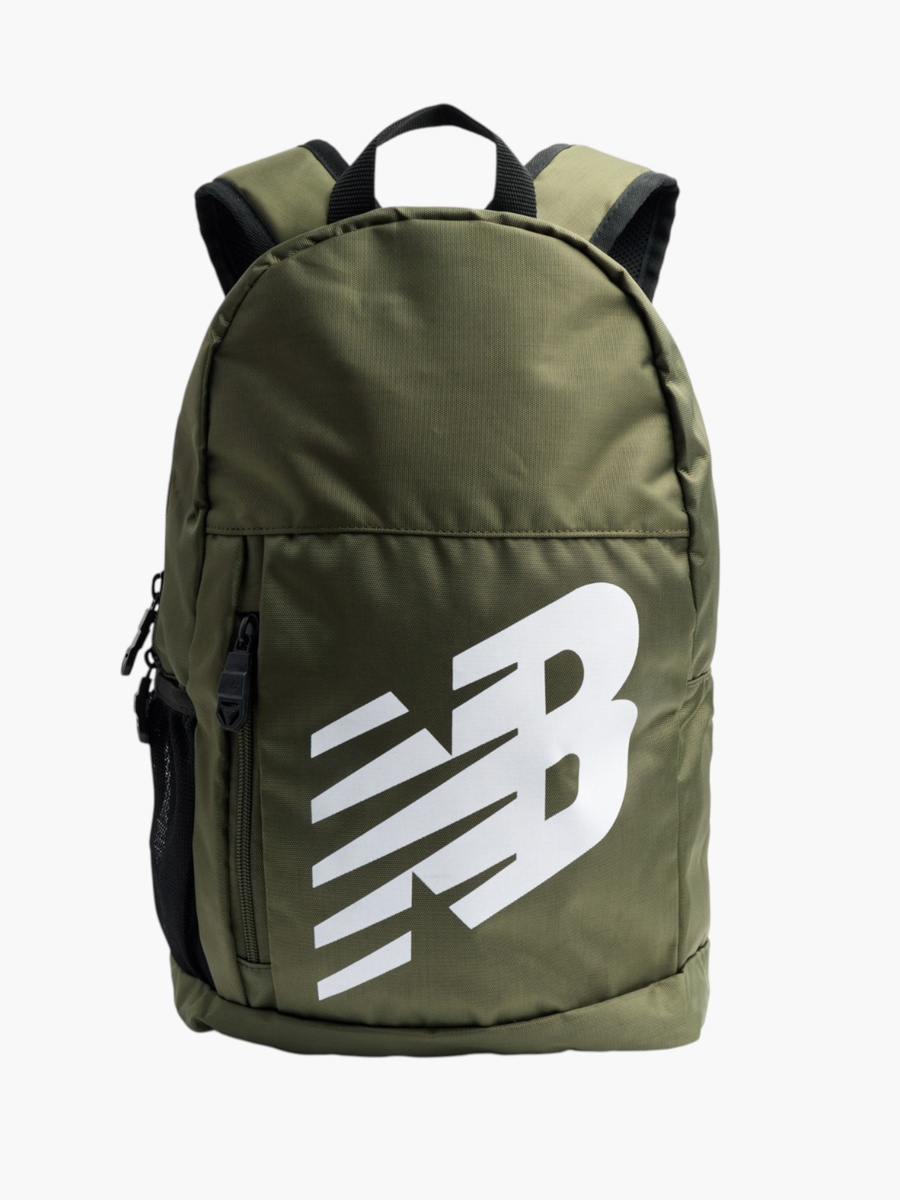 Logo Print School Backpack with Adjustable Shoulder Straps - 14x28x43 cm