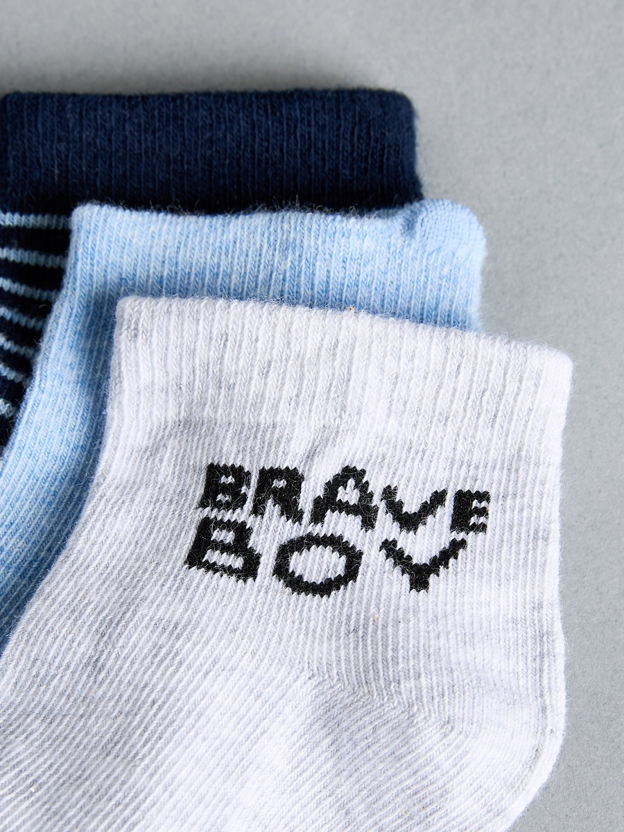 Pack of 3 - Printed Ankle Length Socks